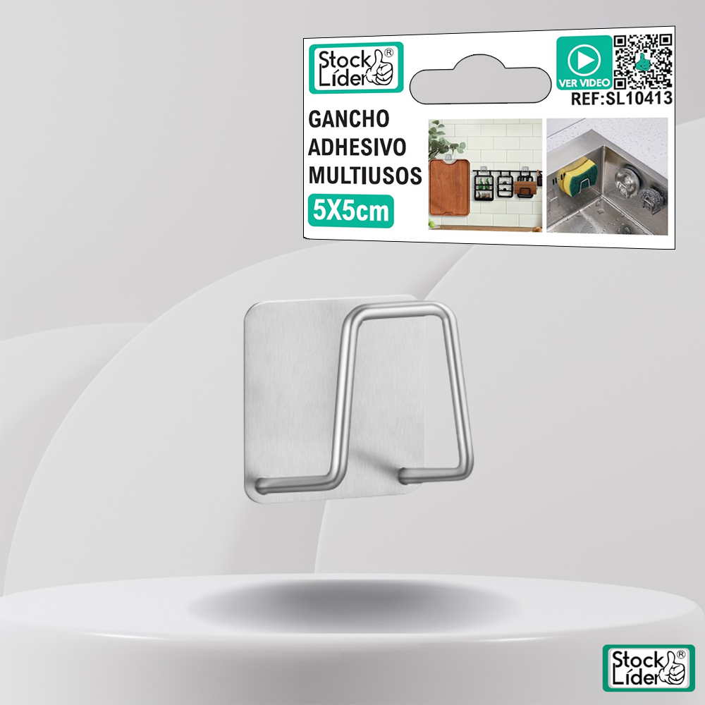 Gancho adhesivo multiusos