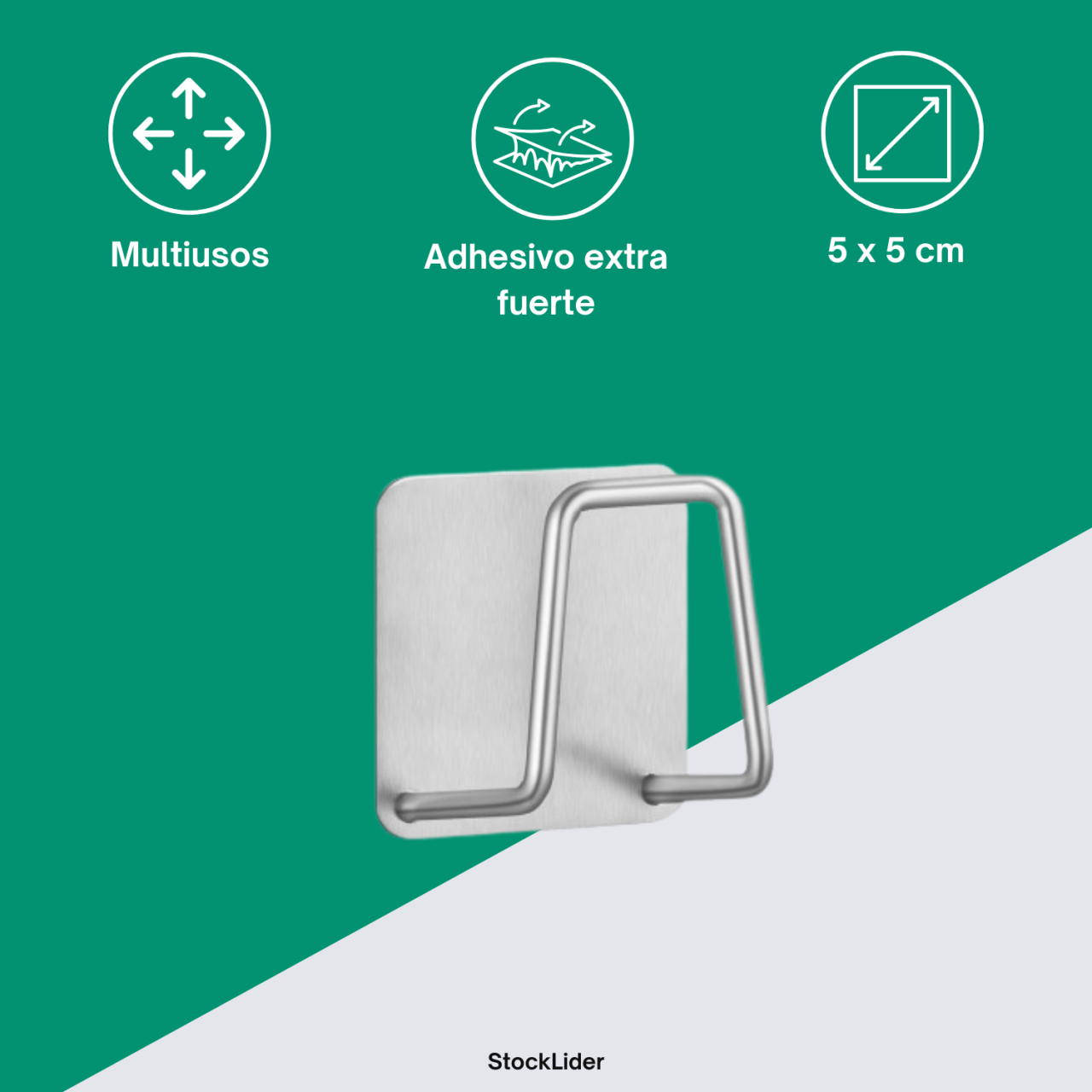 Gancho adhesivo multiusos